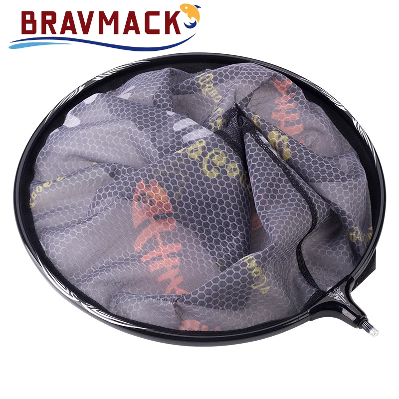 BRAVMACK, 1 unidad, cabeza de red de pesca con función anticolisión, cabeza de red de pesca de aleación de aluminio, red de pesca plegable - imagen 4