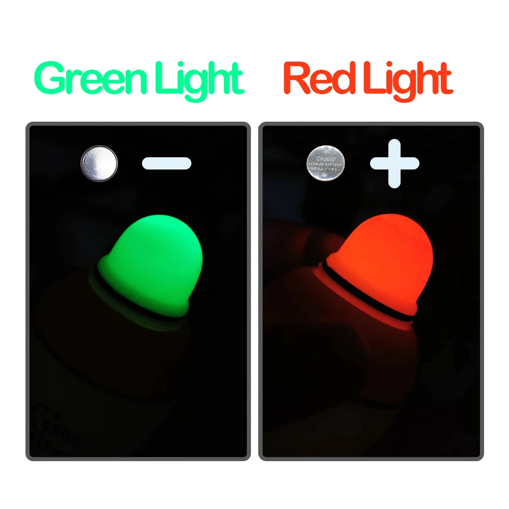 EVA rojo/verde dos colores conmutada de luz pesca nocturna flotador de gran barriga pesca en el mar flotador de pesca rocosa accesorios de pesca - imagen 4