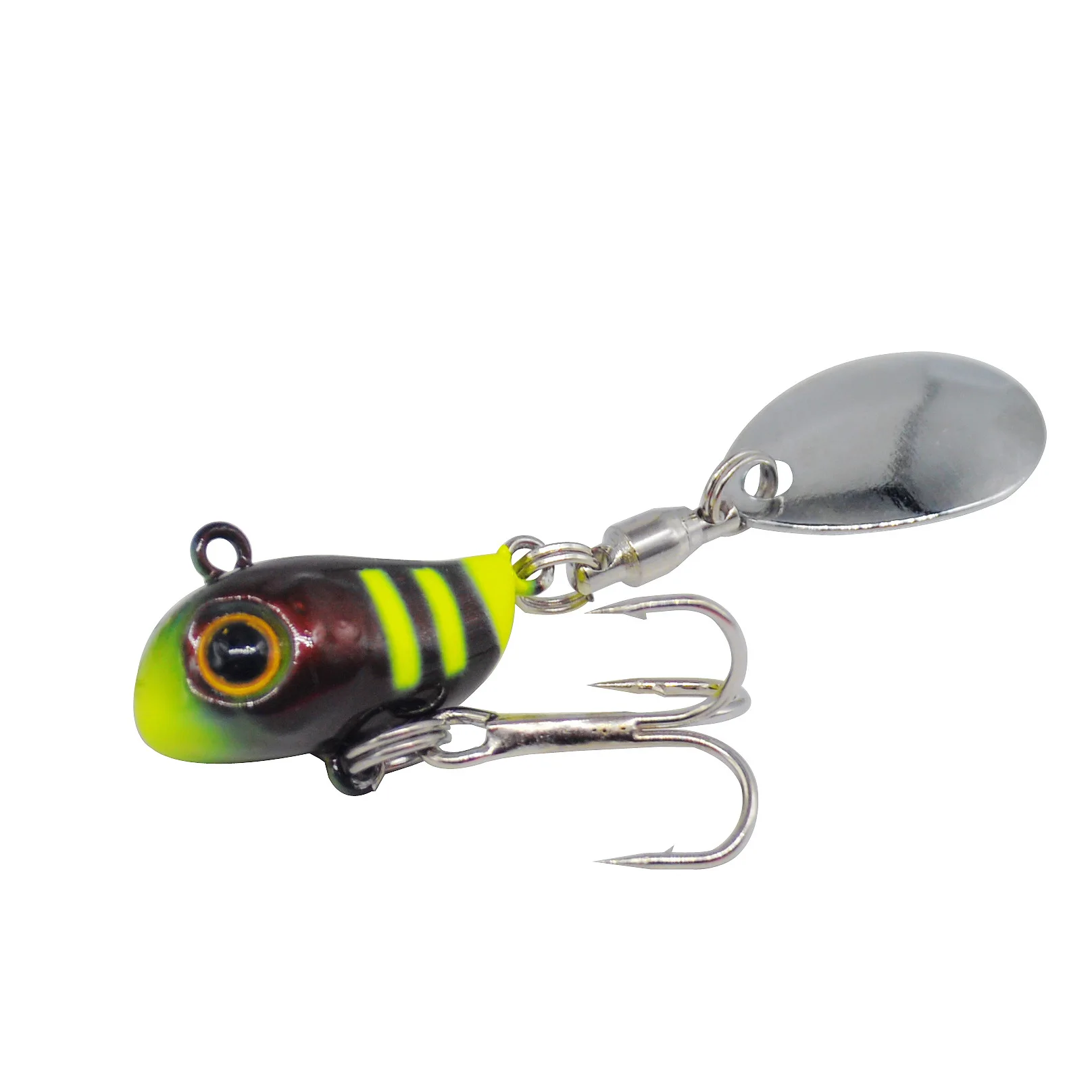 Señuelo de pesca Spin Bait 10g plantilla de Metal vibración compuesto Spinner cebo VIB señuelos artificiales lote 2 piezas venta - imagen 5
