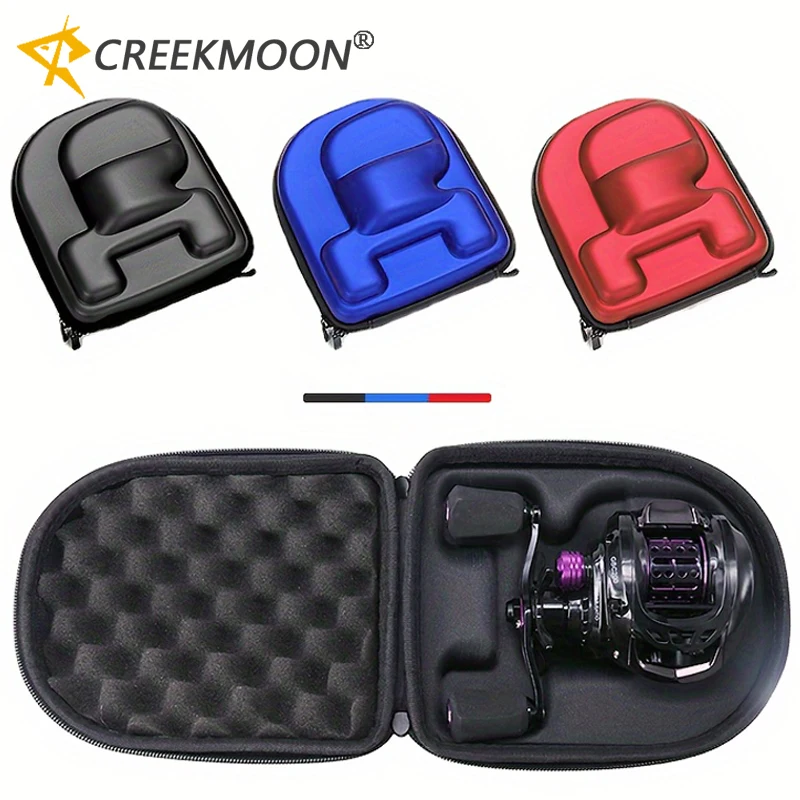 Bolsa de carretes de pesca Baitcasting, bolsa EVA de neopreno integrada fuerte y ligera, funda protectora, almacenamiento para aparejos de rueda fundida de cebo - imagen 2