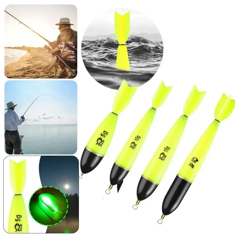 Flotador de pesca de plástico de espuma luminosa ABS, flotador de pesca nocturno, palo de luz, flotadores llamativos para pesca en roca, mar, Océano - imagen 2
