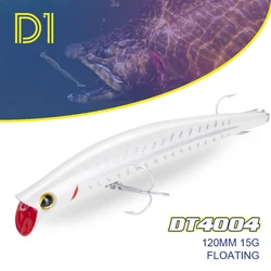 D1 Popper DT4004 Señuelo Superficie para Perca, Lucio y Atún