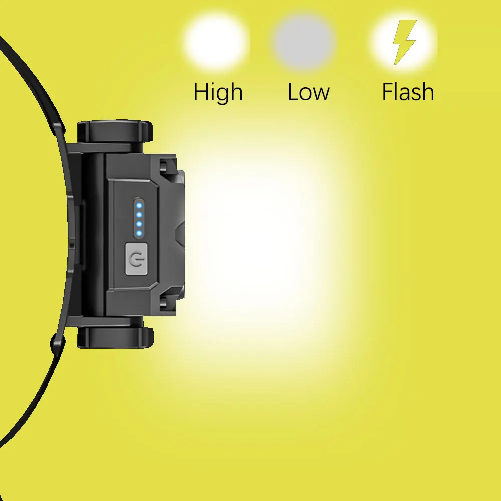 Linterna USB-C LED blanca para pesca – Luz con varios modos - imagen 5
