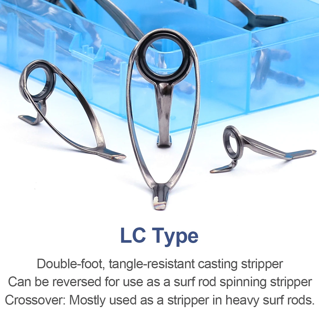 FishTrip Kit de reparación de guías de varilla de Surf pesada, guía de Pelacables inversos de jinete bajo, marco de bloqueo de anillo, guía multiusos resistente a los enredos - imagen 3