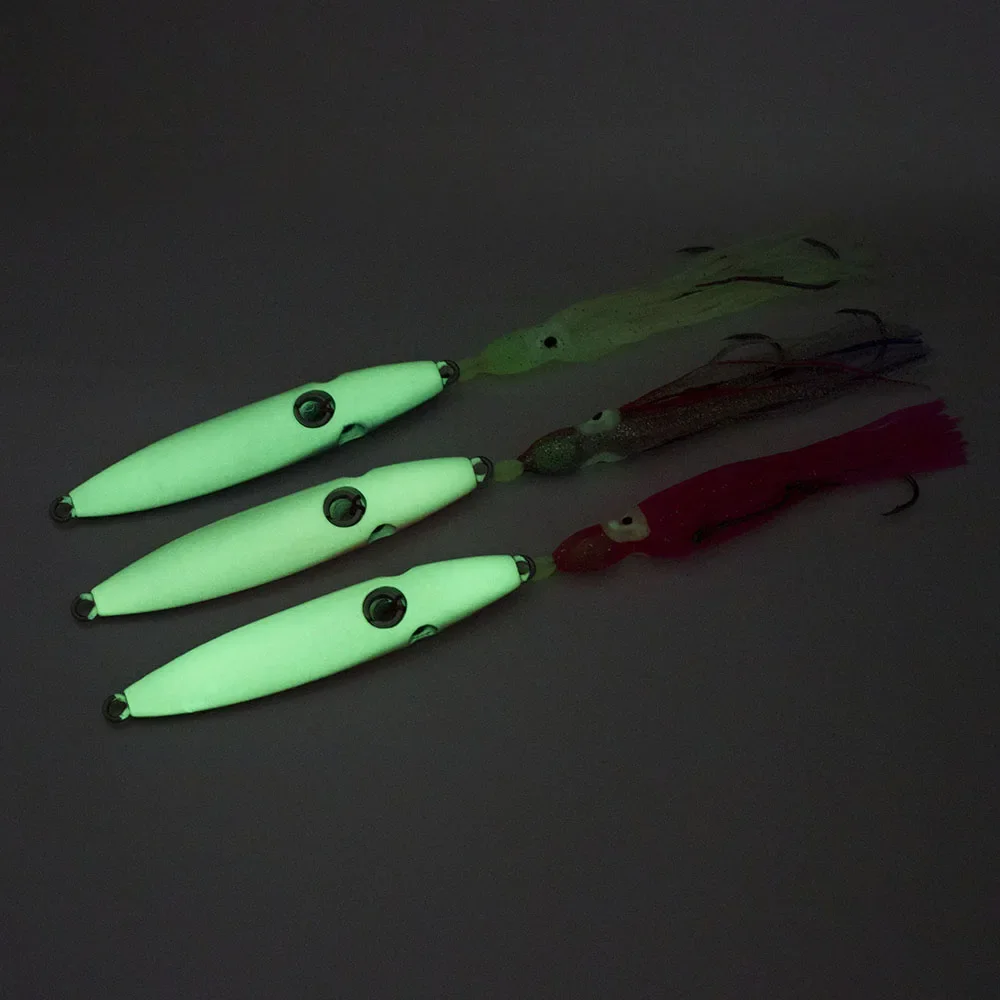 Countbass 3 uds 80g 2,8 oz Inchiku plantillas con gancho de asistencia octoups, Jigging de calamar, Señuelos de pesca de agua salada brillantes, plantillas de pargo inferior - imagen 3