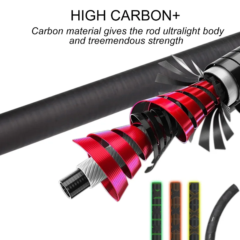 Sougayilang-caña de pescar telescópica ultraligera de fibra de carbono, herramienta de Pesca de carpa, 1,6 M - imagen 3
