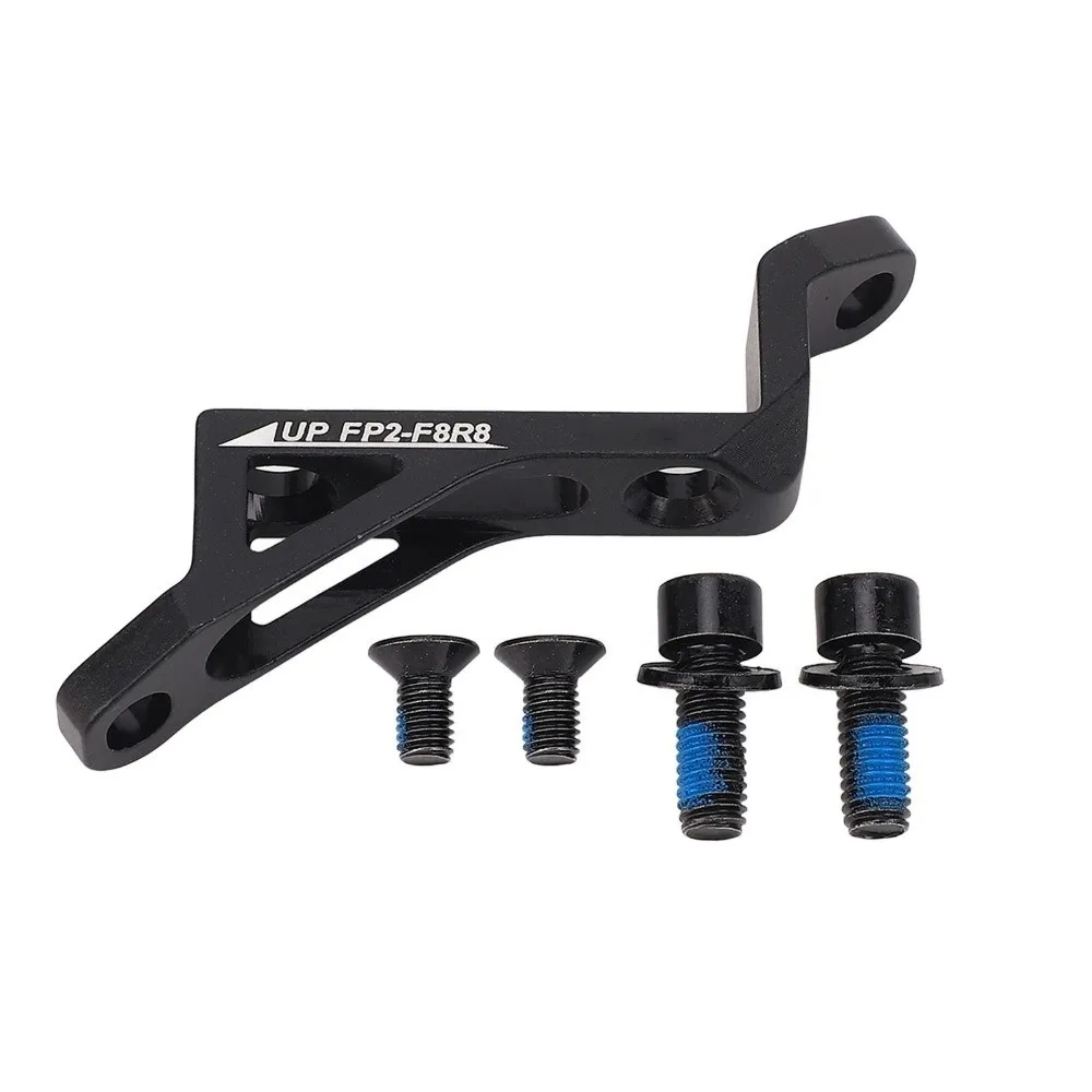 Adaptador freno disco aluminio Post-Mount a Flat-Mount CNC negro - imagen 2