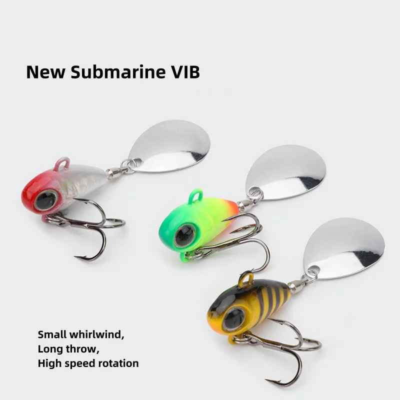 Señuelo VIB oscilante metálico para pesca – vibración y giro