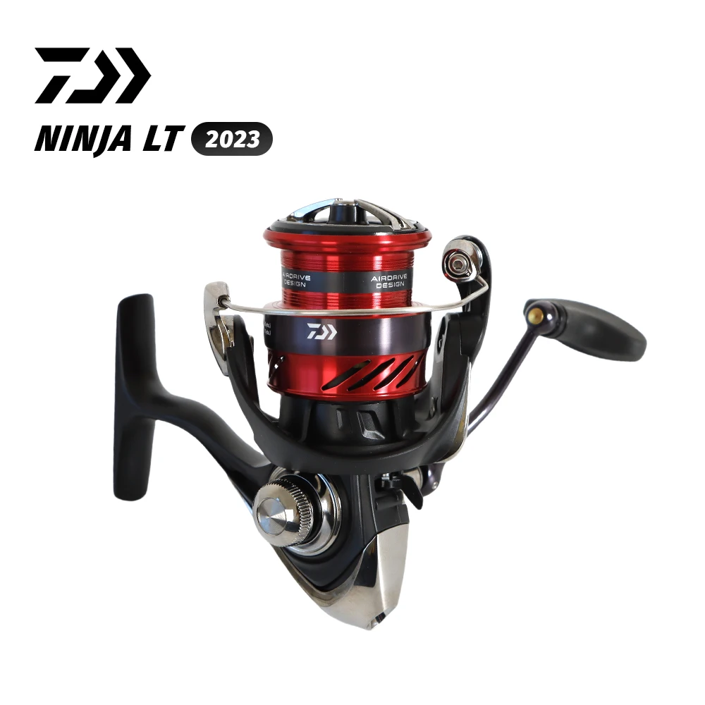 Carrete de pesca giratorio Daiwa Original 2023 Ninja, relación de engranaje 4BB 5,2-6,2:1, arrastre máximo 5-12kg, diseño de accionamiento de aire, Digigear resistente - imagen 5