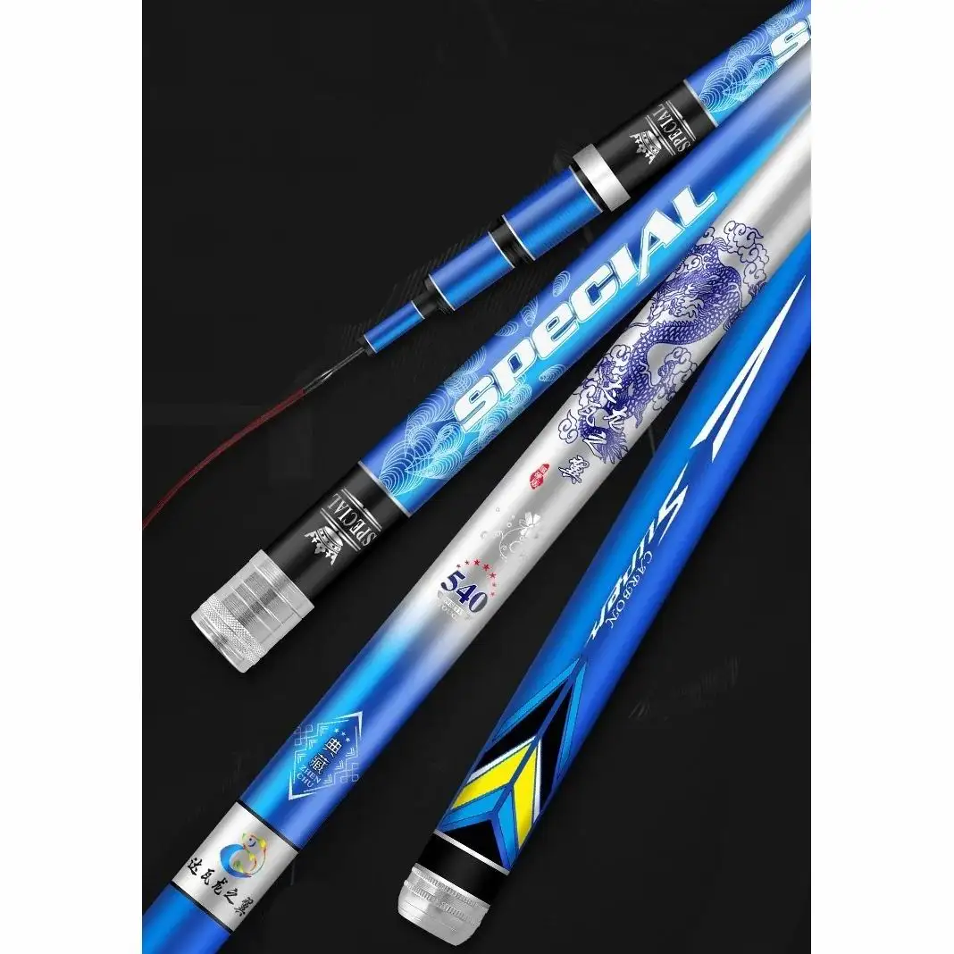 Caña de pescar telescópica dura ZZ114 SMQH, 2500g, carga segura 19, acción rápida, ¡Buen Precio ahora! 3,9 m, 5,7 m, 6,3 m, 7,2 m, 8,1 m, 9m, 10m, QL888 - imagen 2