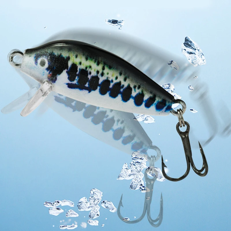 Señuelo de pesca de 2,8g y 35mm, cebo giratorio para pesca en roca, Minnow Jerkbait, Wobbler, perca de trucha de agua dulce - imagen 3