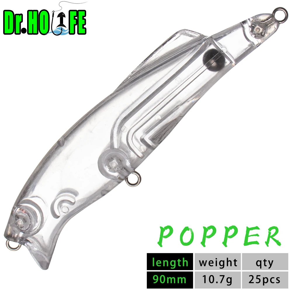 Dr.Holife Señuelos Popper Flotantes sin Pintar – Kit DIY para Cebo - imagen 3
