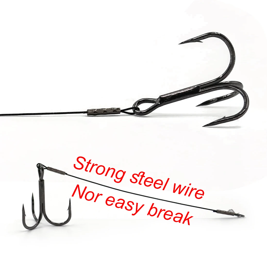 Plataforma Stinger de Pike de 9KM, ganchos de cabeza de plantilla Stinger Screwball con gancho triple para accesorios de Swimbait de señuelo suave de goma - imagen 4
