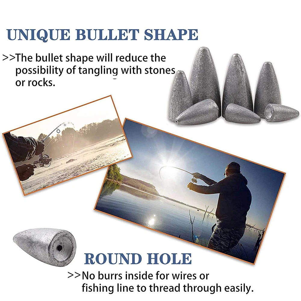 Kit de aparejos de pesca de lubina que incluye Bullet Worm, plomo de peso, señuelos de gusano blando, anzuelos giratorios, cuentas de anillo dividido, 370 unids/lote por caja - imagen 4