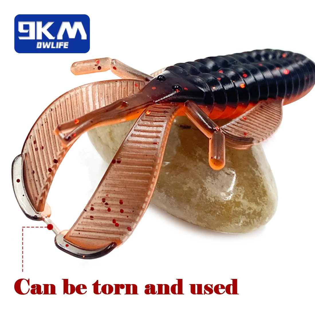 Señuelos de pesca Swimbait, cebo de criatura, señuelo de pesca de lubina de plástico suave, Swimbaits, señuelos de larva de libélula, trucha, Panfish, walleye, perca - imagen 5