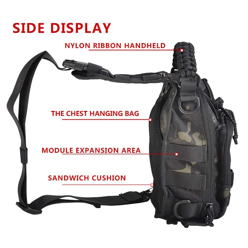 Bolsa de pecho táctica impermeable – para pesca senderismo y caza - imagen 4