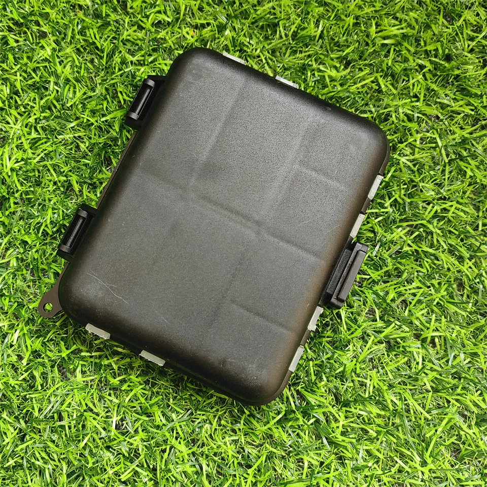 Mini estuche de almacenamiento, caja de aparejos de pesca voladores, 16 compartimentos, cuchara de pesca, gancho, caja de almacenamiento de cebo, accesorios de pesca - imagen 2