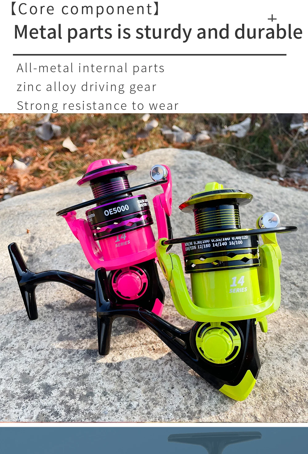 Experimentar pesca de alto rendimiento con cañas duraderas y versátiles