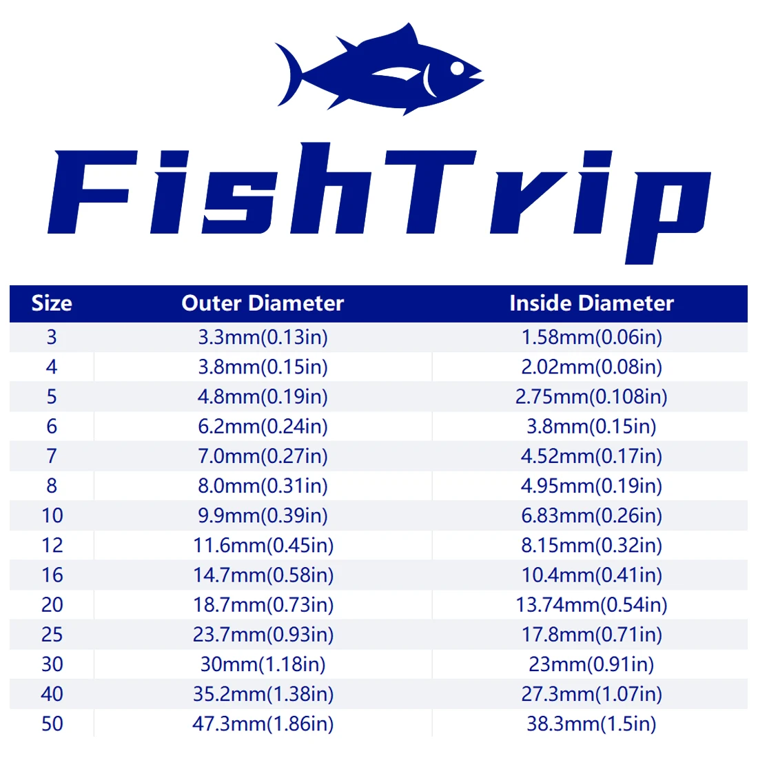 FishTrip-Juego de reparación de anillos para guías de caña de pescar, anillo de cerámica resistente al desgaste para reemplazo de guía de caña de pescar - imagen 3