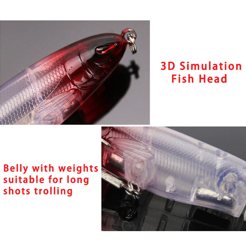 Whopper Plopper Popper Propeller Topwater Señuelos de Pesca 13g Cebo Artificial Duro Crankbait Wobblers Rotating Tail Fishing Tackle - imagen 3