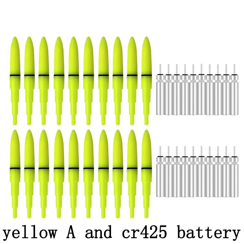 yellow A and battery