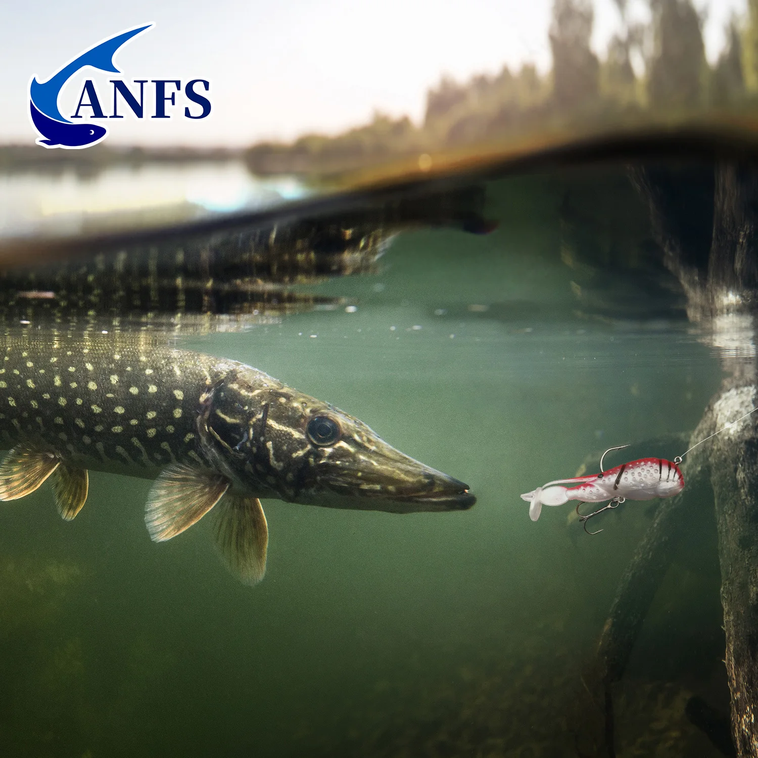 ANFS 3 uds 21g/0,739OZ Kit de señuelos tipo camarón, señuelo de pesca suave para pesca en agua dulce y salada - imagen 4