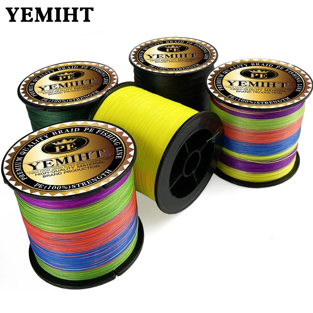 YEMIHT-Hilo de pescar multifilamento trenzado PE, 4 hebras, 300M, multicolor, alambre japonés 10-80LB - imagen 3