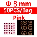 8mm pink 50pcs