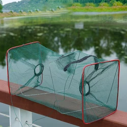 Trampa de pesca plegable, red para camarones, peces, cangrejos, herramientas para cangrejos, trampa de malla para pesca de camarones, recogedor de cangrejos, gambas de pesca