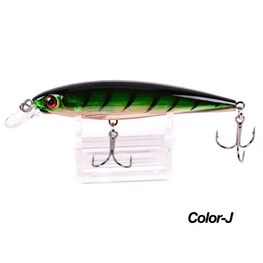 Señuelo de Pesca Minnow 11CM 13G anzuelos de Pesca aparejos Wobbler Crankbait Artificial Japón cebo duro Swimbait - imagen 5