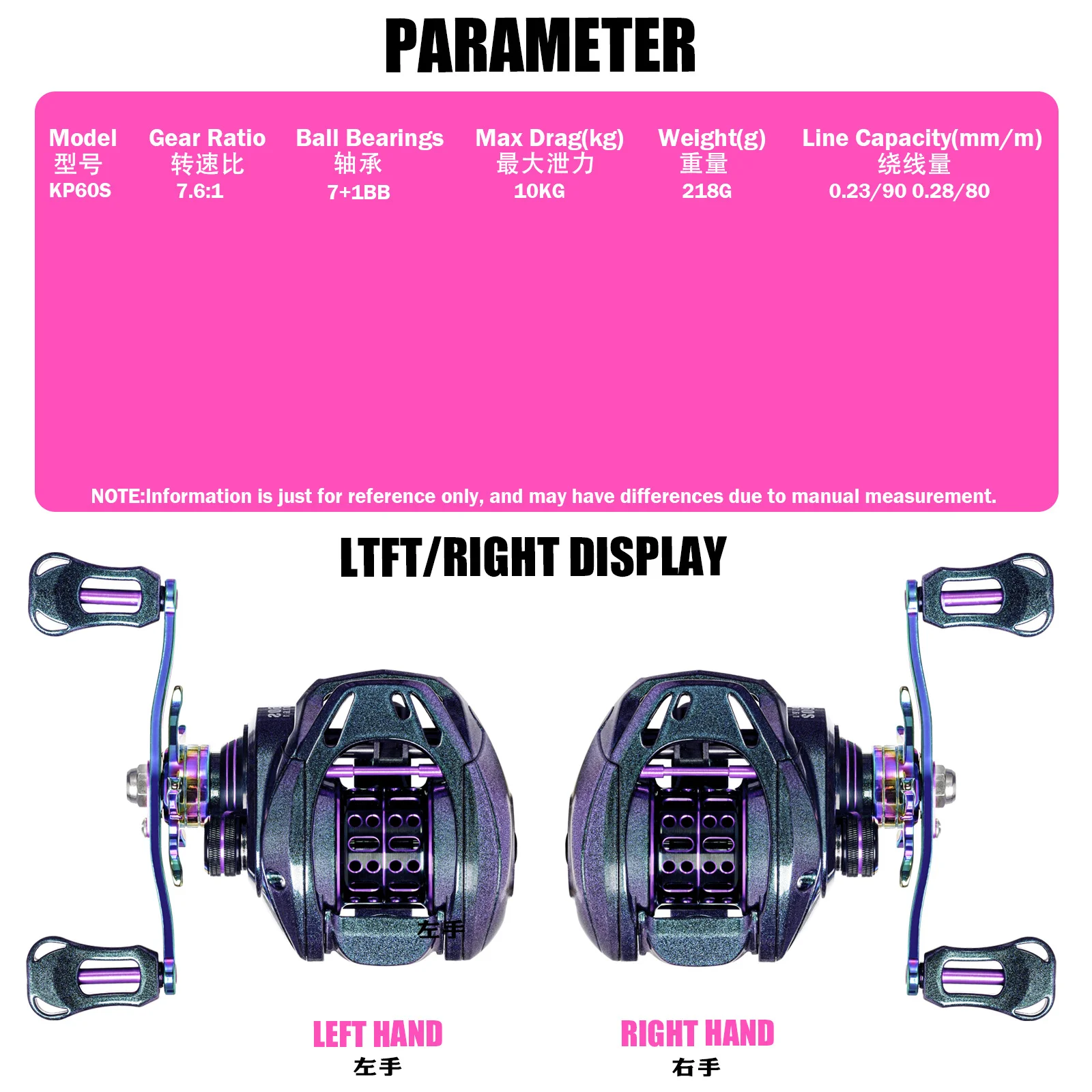 Nuevo carrete de pesca de lubina, carrete poco profundo, carrete de fundición de cebo de 145G, carrete de pescado pequeño ultraligero, carrete CNC de 8KG/10KG, carrete colorido - imagen 2