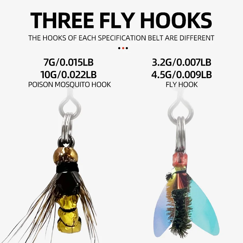 5 unids/caja atado de moscas anzuelo antimosquitos señuelo de pesca Spinner lentejuelas Spinning mosca cebo biónico cuchara de Metal juego de señuelos - imagen 4