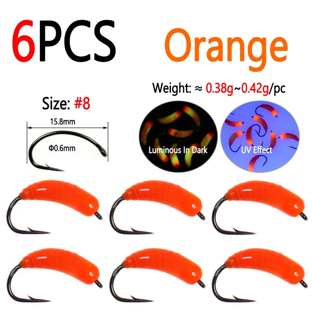 6pcs Orange