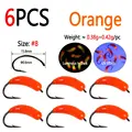 6pcs Orange