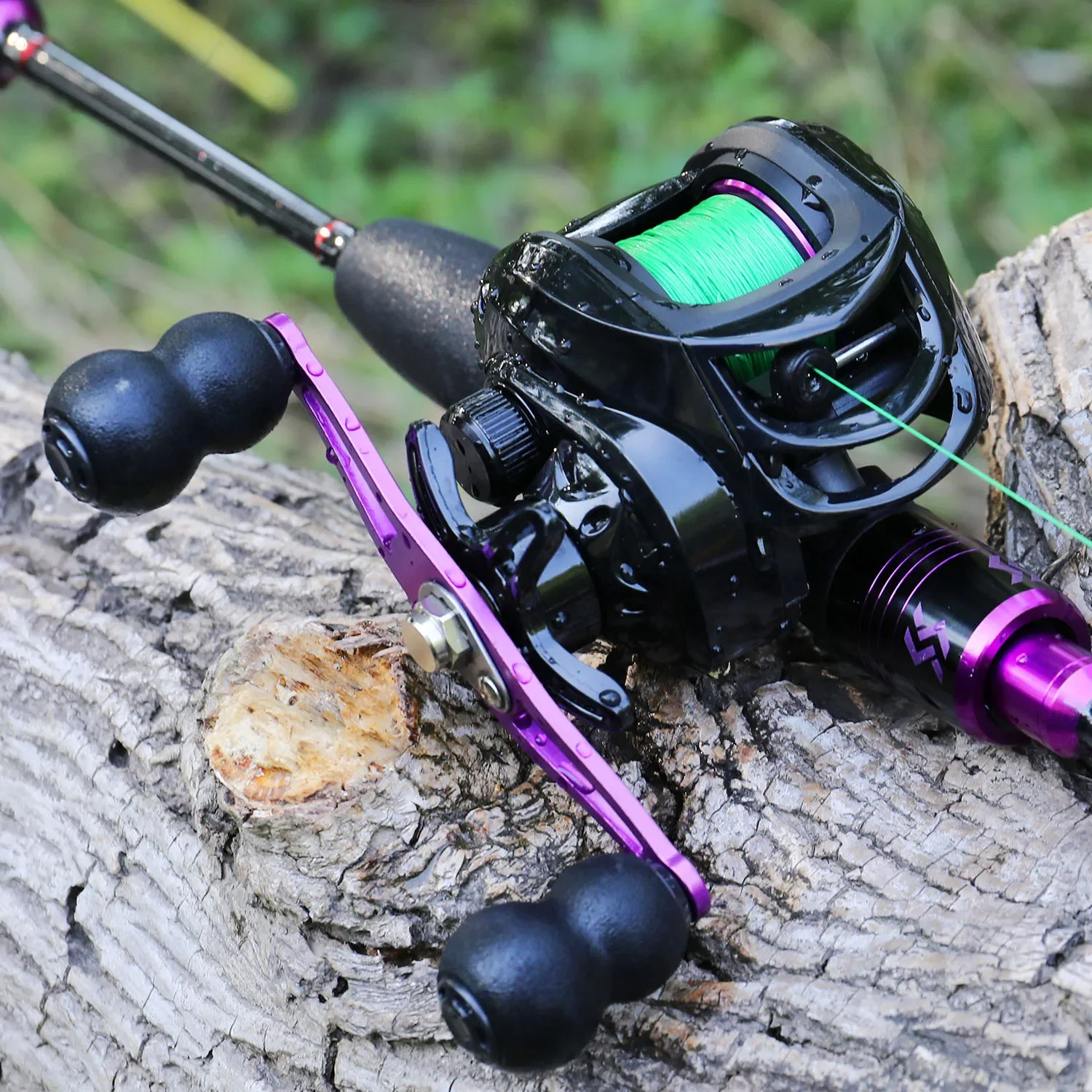 Sougayilang-carrete de pesca de fundición, accesorio ultraligero con mango EVA para pesca de trucha y lubina, relación de engranaje de alta velocidad 7,2: 1 - imagen 3