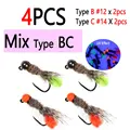4pcs Mix Type B C