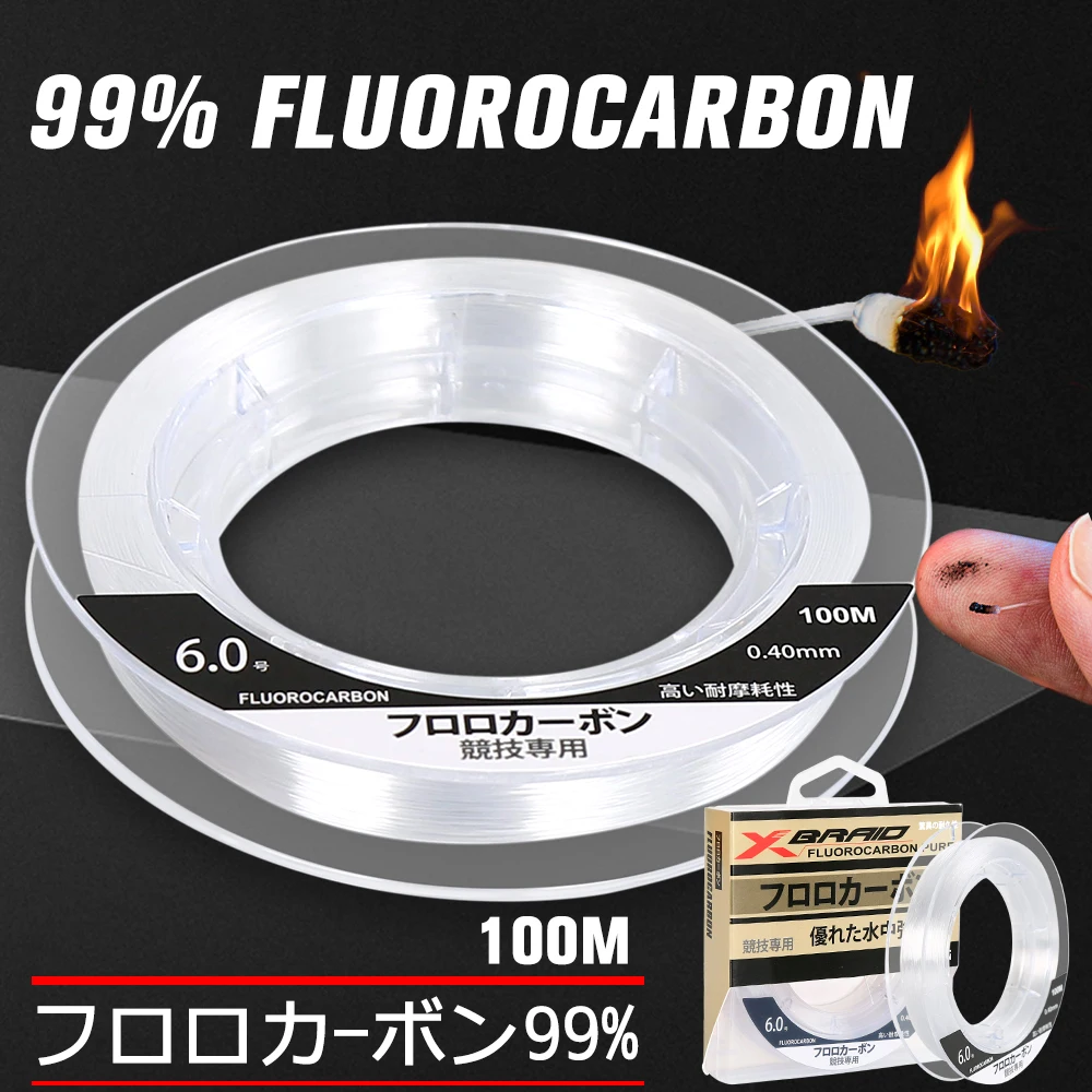 Línea fluorocarbono de alta resistencia – Invisible para pesca