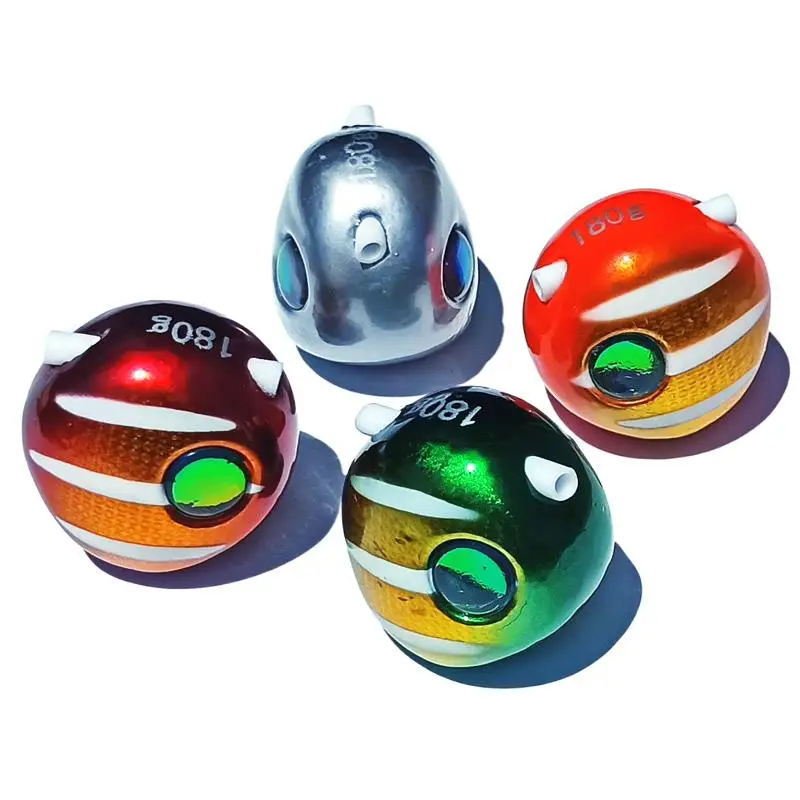 ALASICKA 1 Uds 40g/60g/80g Tenya Glow Lumious Kabura Pesca deslizador pargo/mar Bream Jig Head Jigging señuelo con falda - imagen 2