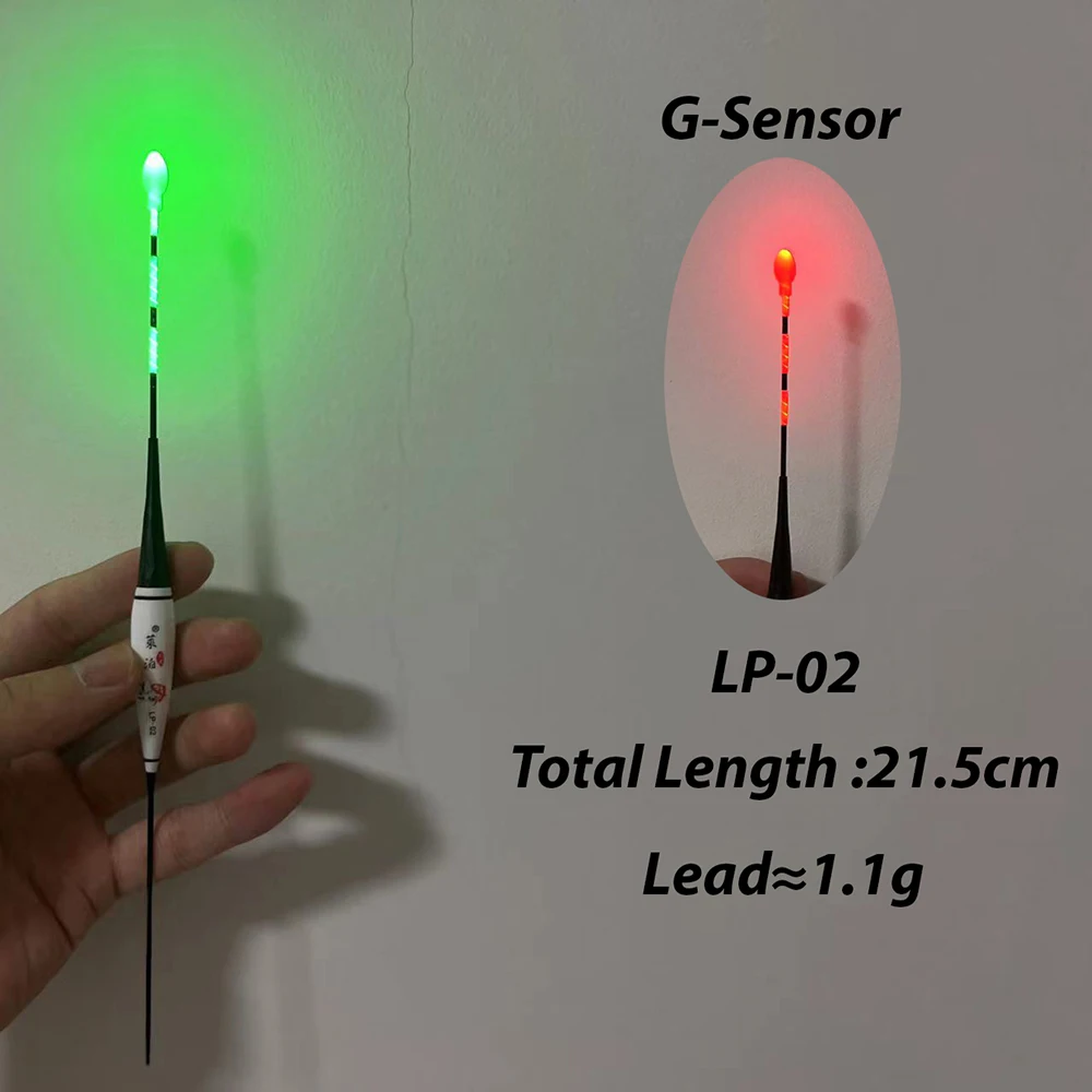 Flotador de pesca electrónico corto con sensor de gravedad LED luminoso, cambio de Color y llamativo, cola de cielo nublado, nuevo - imagen 5