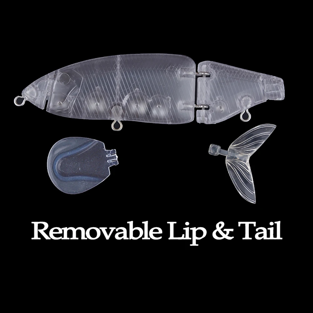 Swimbait Glide Bait flotante artesanal de 2 secciones - imagen 4