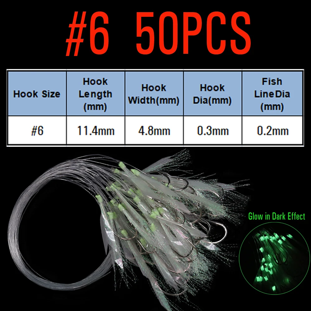 50PCS Size 6