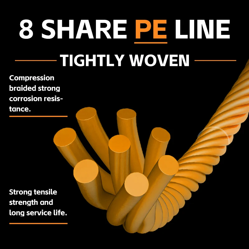 Nuevo Línea de Pesca YGKX X8 hebras trenzadas PE 150m 200m Japón línea de Pesca multifilamento suave línea de Pesca de agua de mar - imagen 3