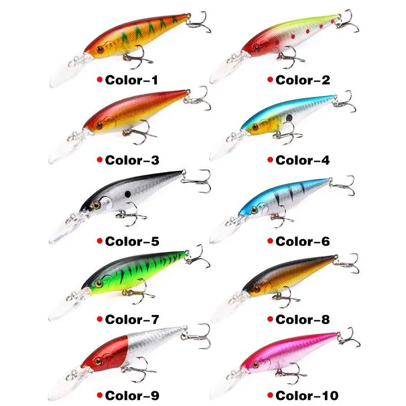 Señuelo de pesca de 11cm/9,5g, cebos duros, ojos 3d, señuelo pececillo con anzuelo triple Swimbait - imagen 2