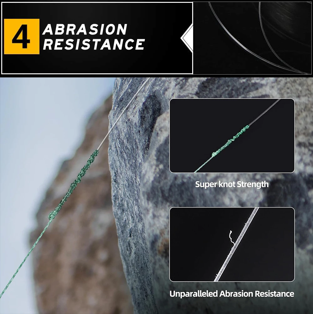 ZUKIBO FXR Boat Shore – Líder Fluorocarbono Invisible y Resistente - imagen 5