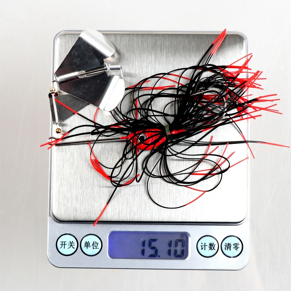 Señuelos de pesca Spinnerbait de 14,5g, pesca de lubina, Buzzbait, lubina Multicolor, trucha, salmón, cebos giratorios de Metal, plantillas de natación - imagen 3