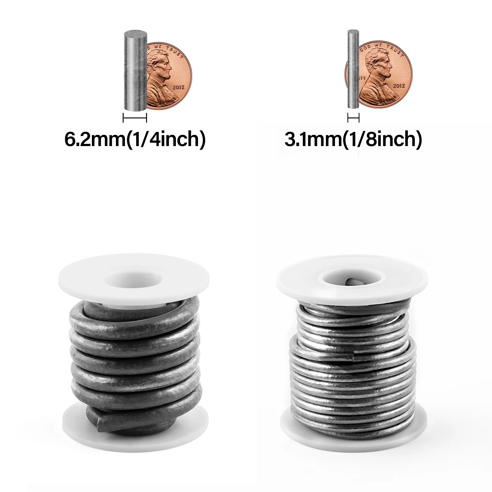 Bobina de alambre de plomo para atado de moscas – Núcleo sólido - imagen 2