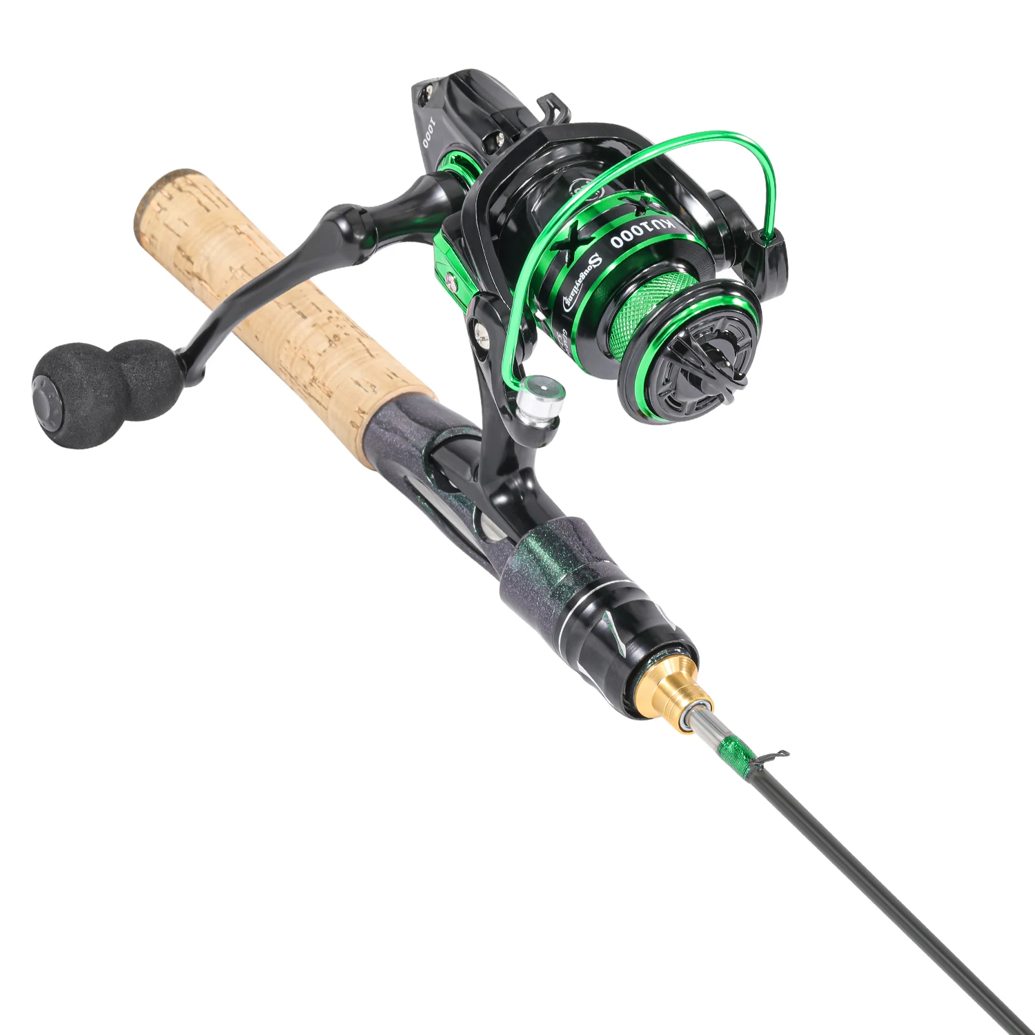 Combo Caña de Pesca en Hielo Sougayilang – Carbono y Carrete - imagen 2