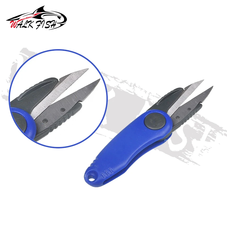WALK FISH-tijeras de acero inoxidable en forma de camarón, accesorios para uso en peces, sedal de pesca plegable, cortadora, aparejos de tijera de pesca - imagen 5