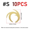 10pcs s golden