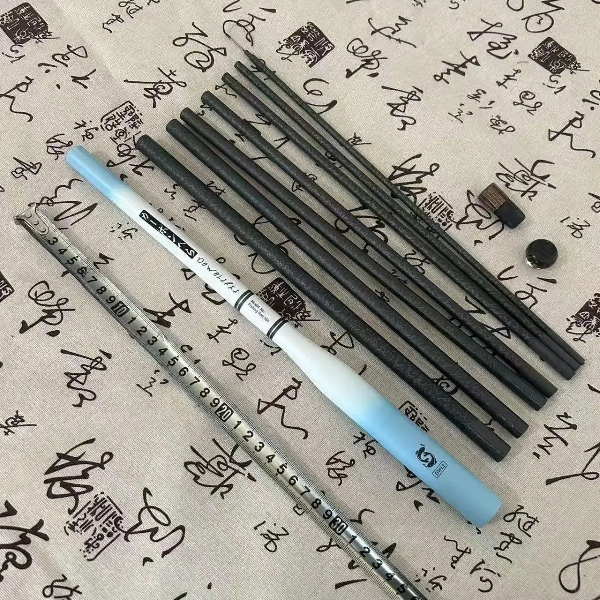 Caña de pescar pequeña, aparejo ligero portátil, caña de mano ultraligera y ultracorta para exteriores, corriente de carpa para niños - imagen 5